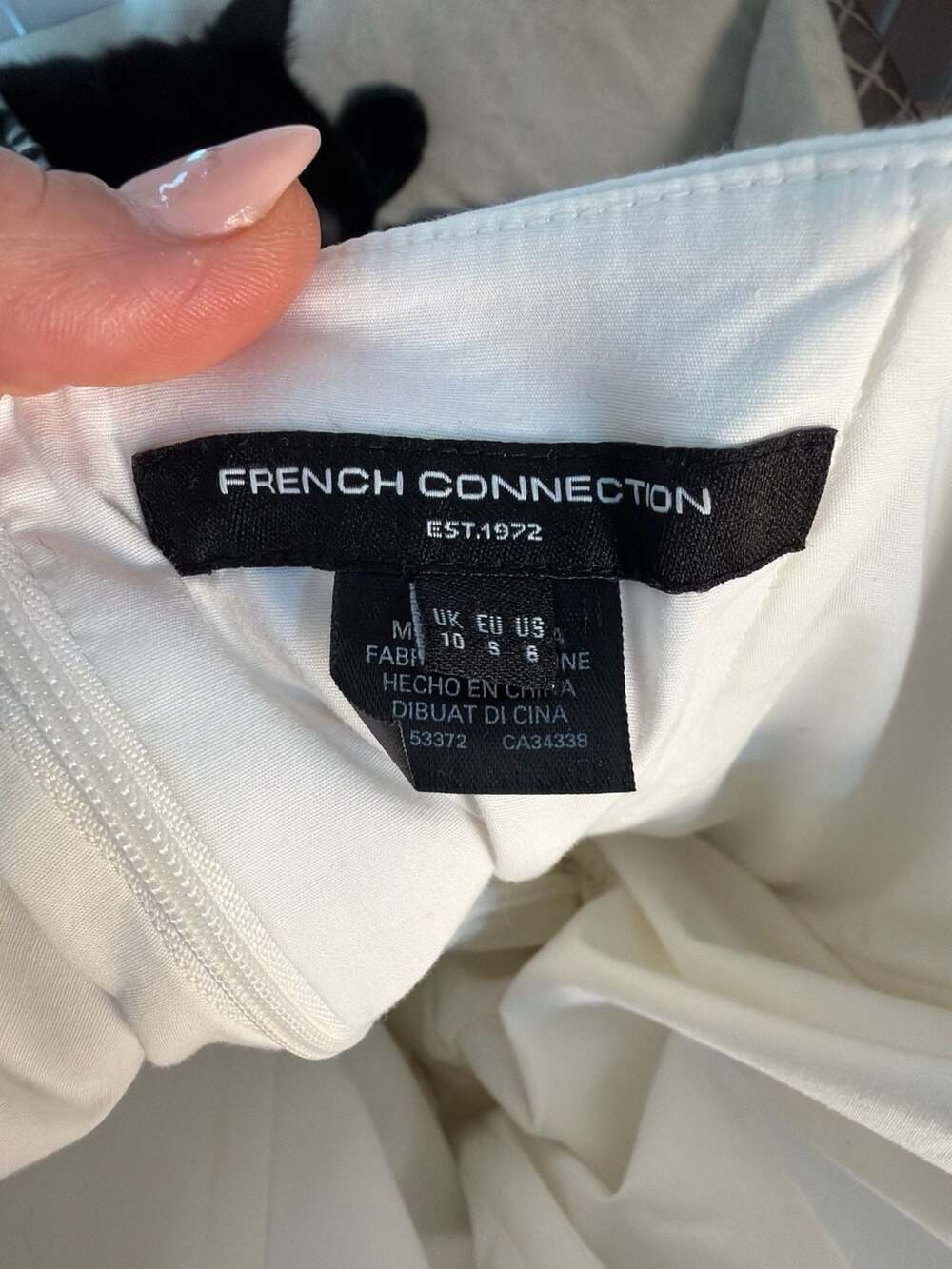 French Connection Florida Summer White Strapless Bow Maxi Dress Size 6 - Picture 2 of 10